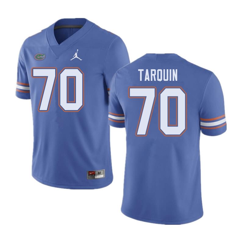 Men's NCAA Florida Gators Michael Tarquin #70 Stitched Authentic Jordan Brand Blue College Football Jersey RFH3365LZ